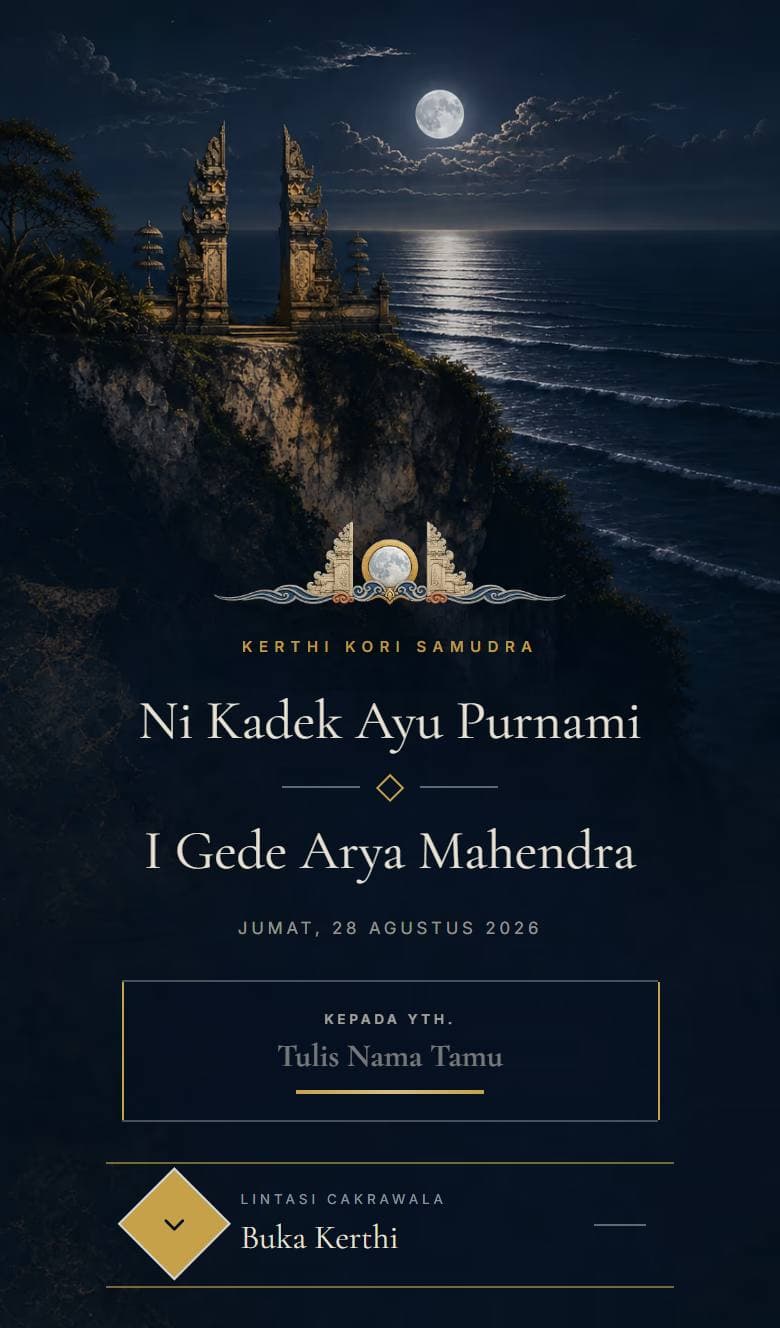 Tampilan template Bali Uluwatu