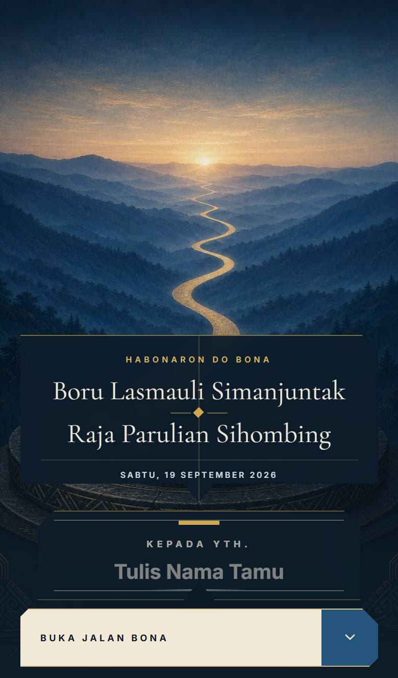 Tampilan template Batak Habonaron