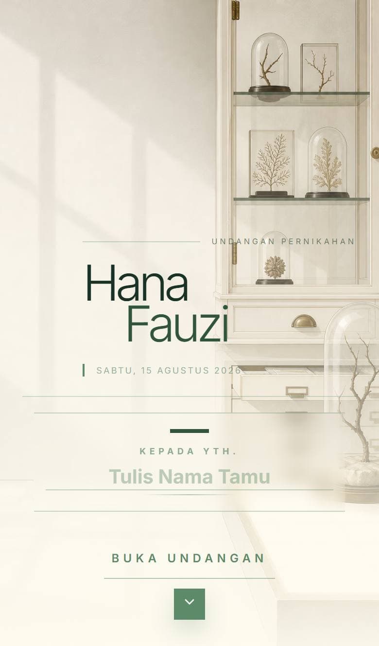 Tampilan template Botanic Ivory