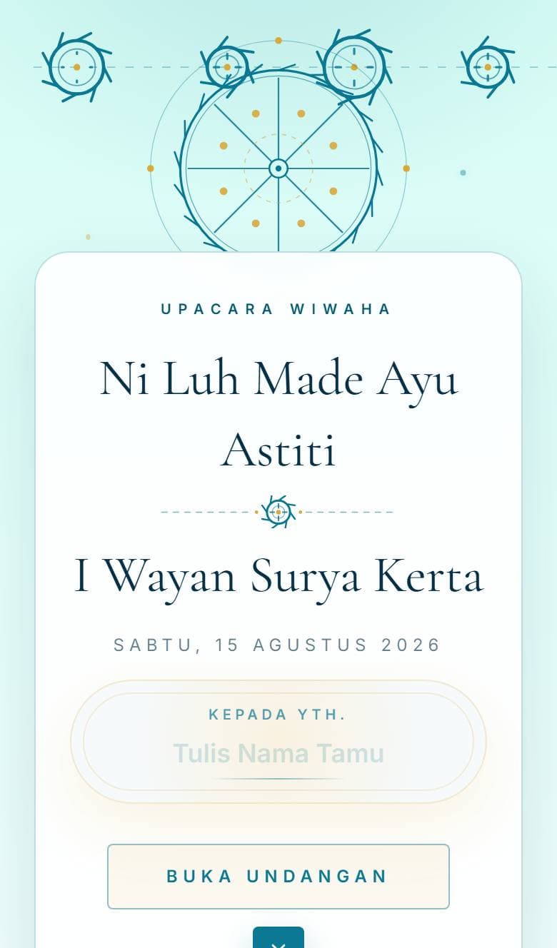 Tampilan template Hindu Cakra