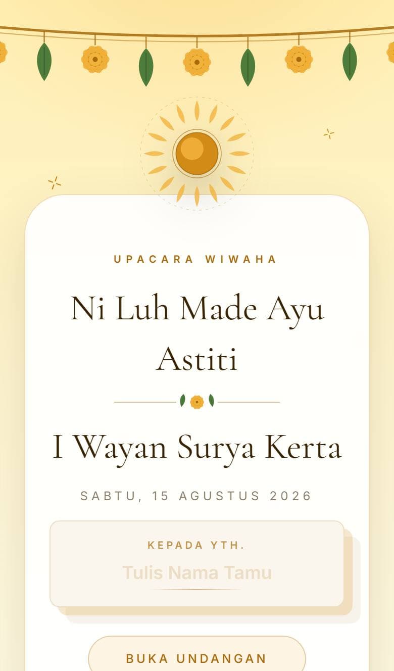 Tampilan template Hindu Surya Prabha