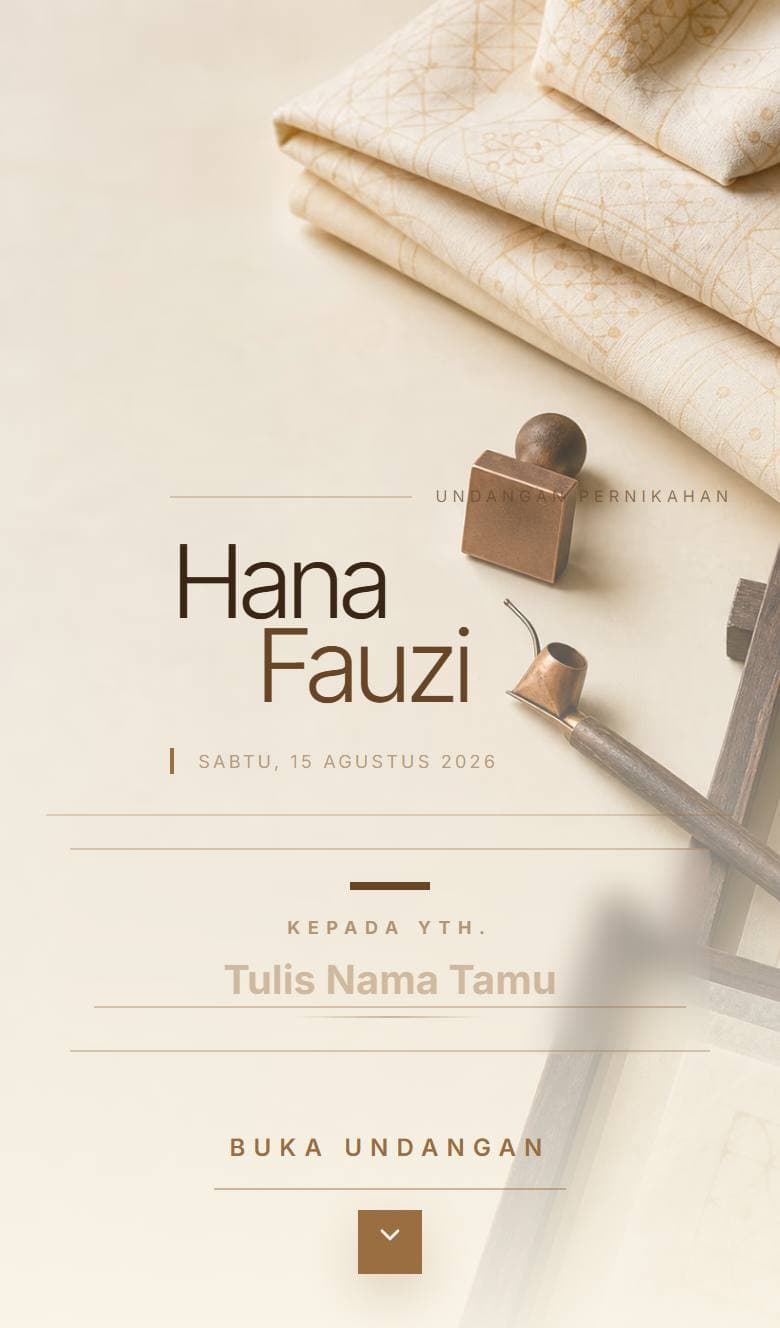 Tampilan template Ivory Batik