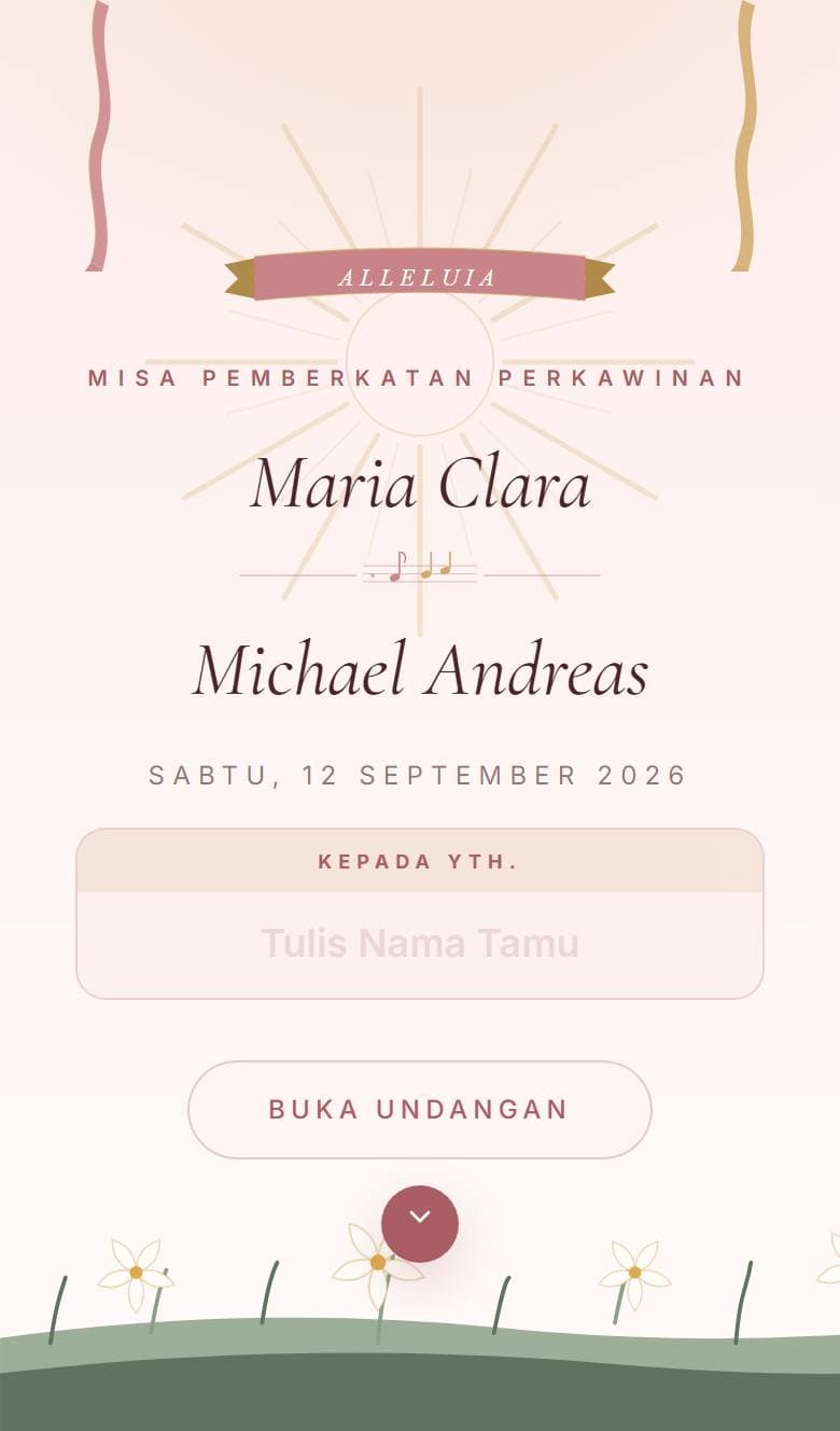 Tampilan template Katolik Alleluia