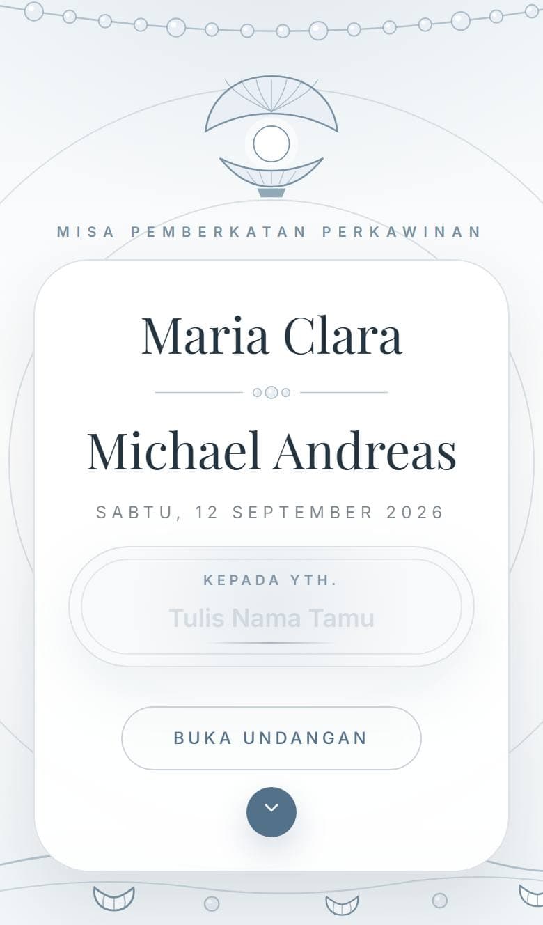 Tampilan template Katolik Ave