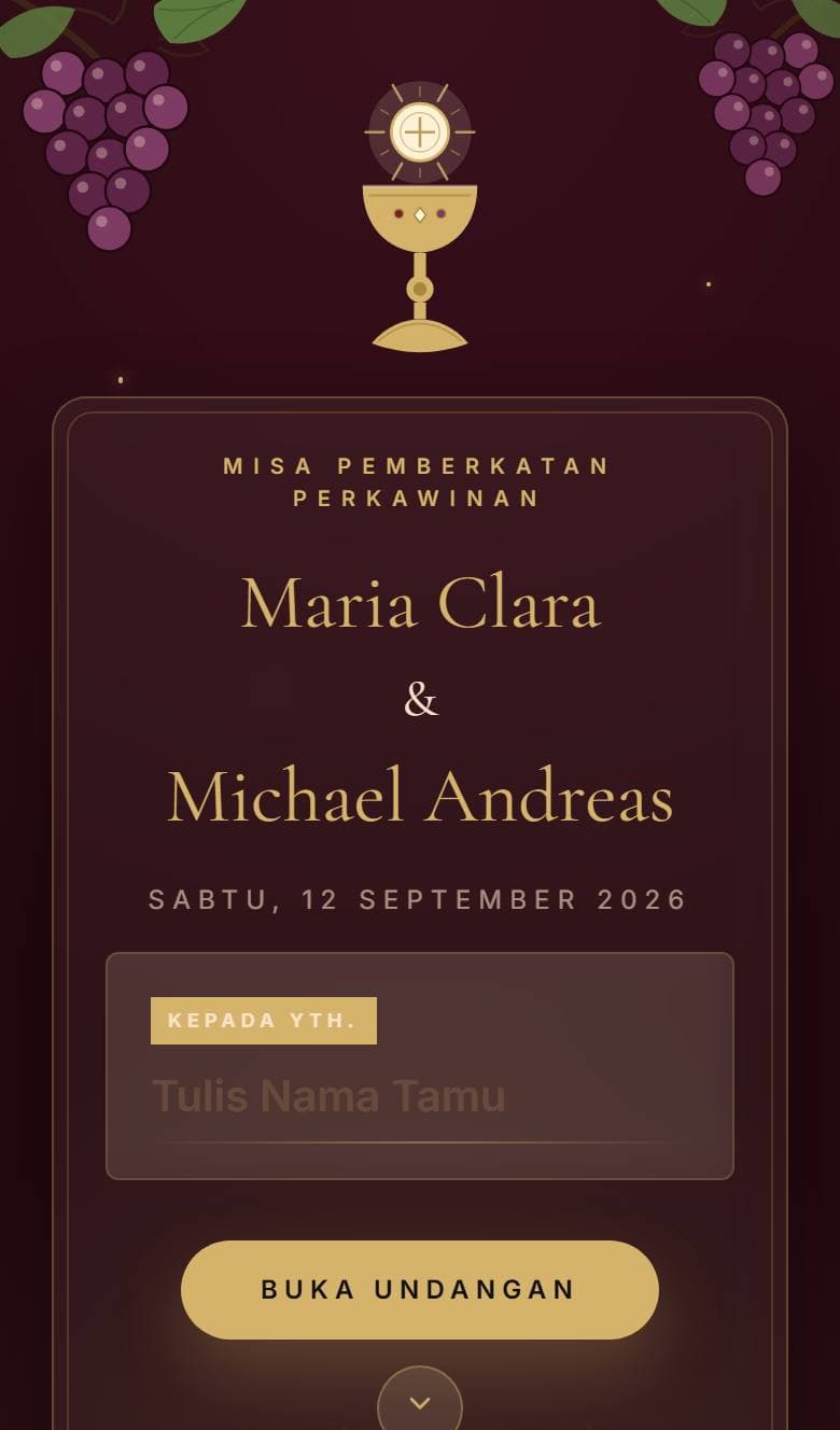 Tampilan template Katolik Liturgi