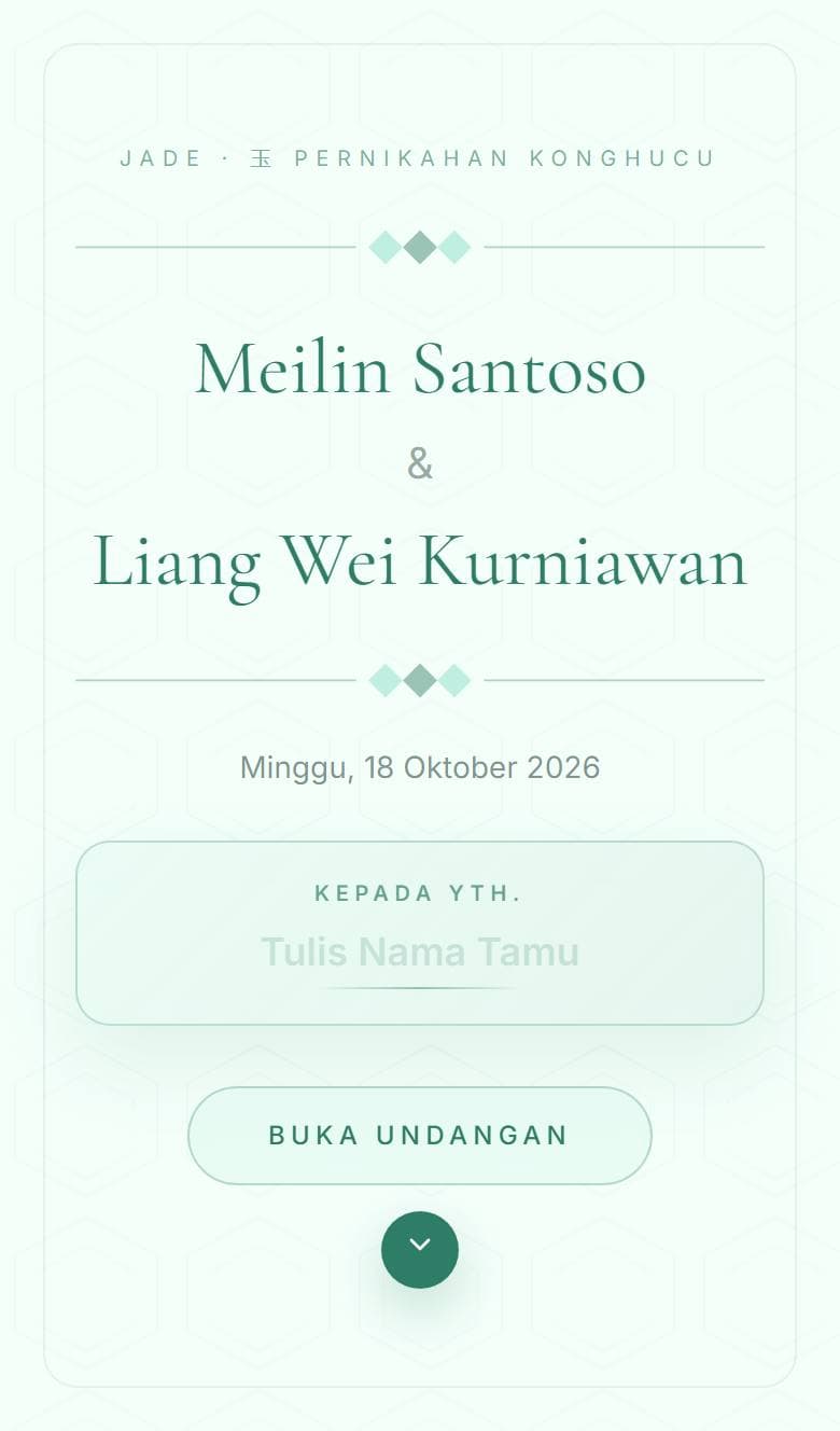 Tampilan template Konghucu Jade