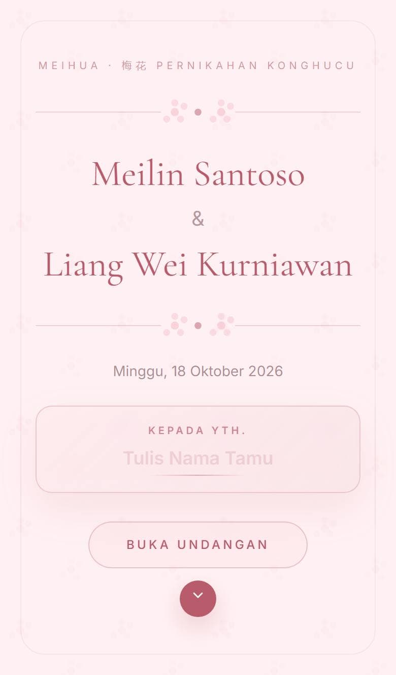 Tampilan template Konghucu Meihua