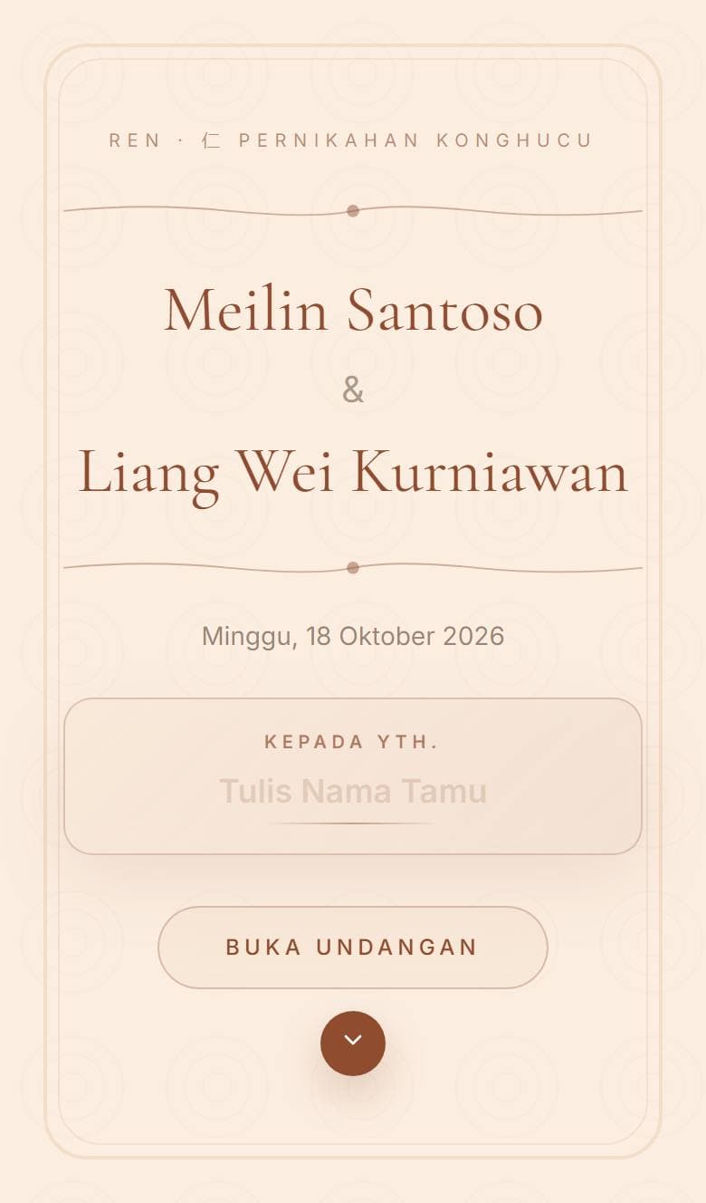 Tampilan template Konghucu Ren