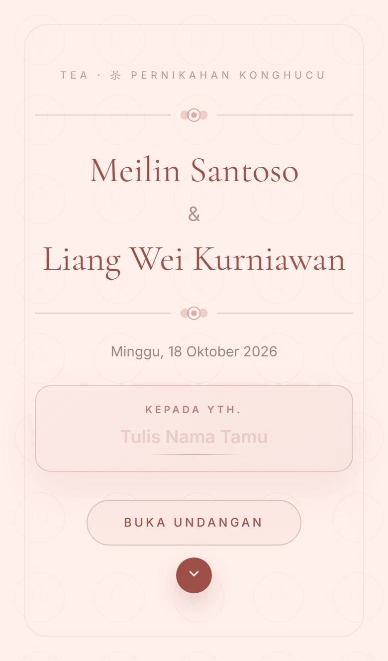Tampilan template Konghucu Tea