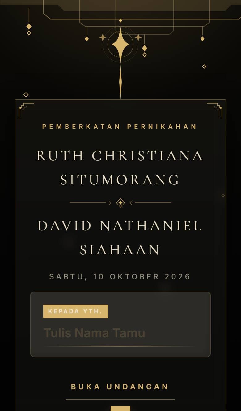 Tampilan template Kristen Emmanuel