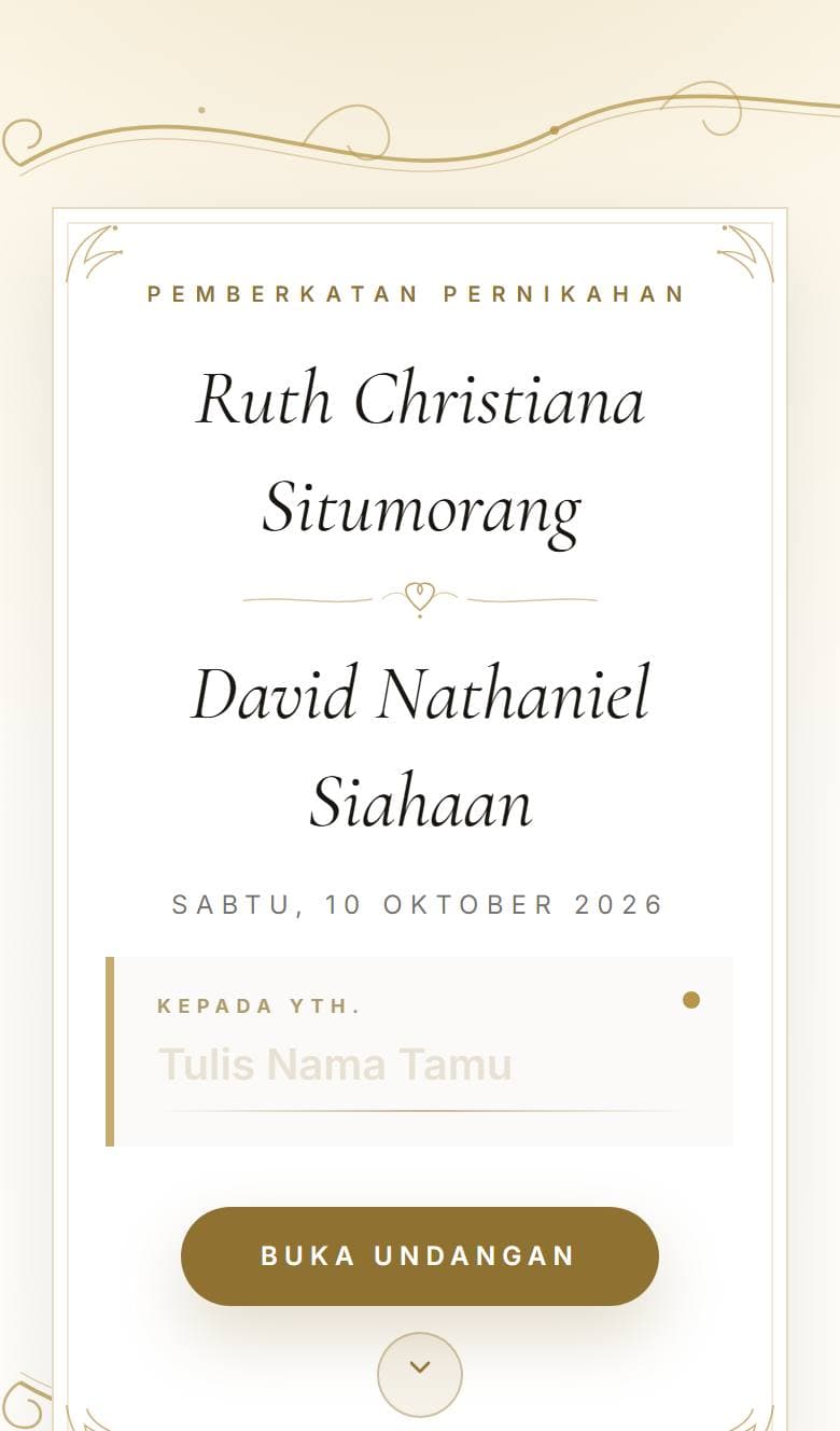 Tampilan template Kristen Grace