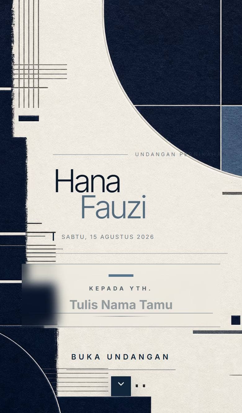 Tampilan template Minimal Ink