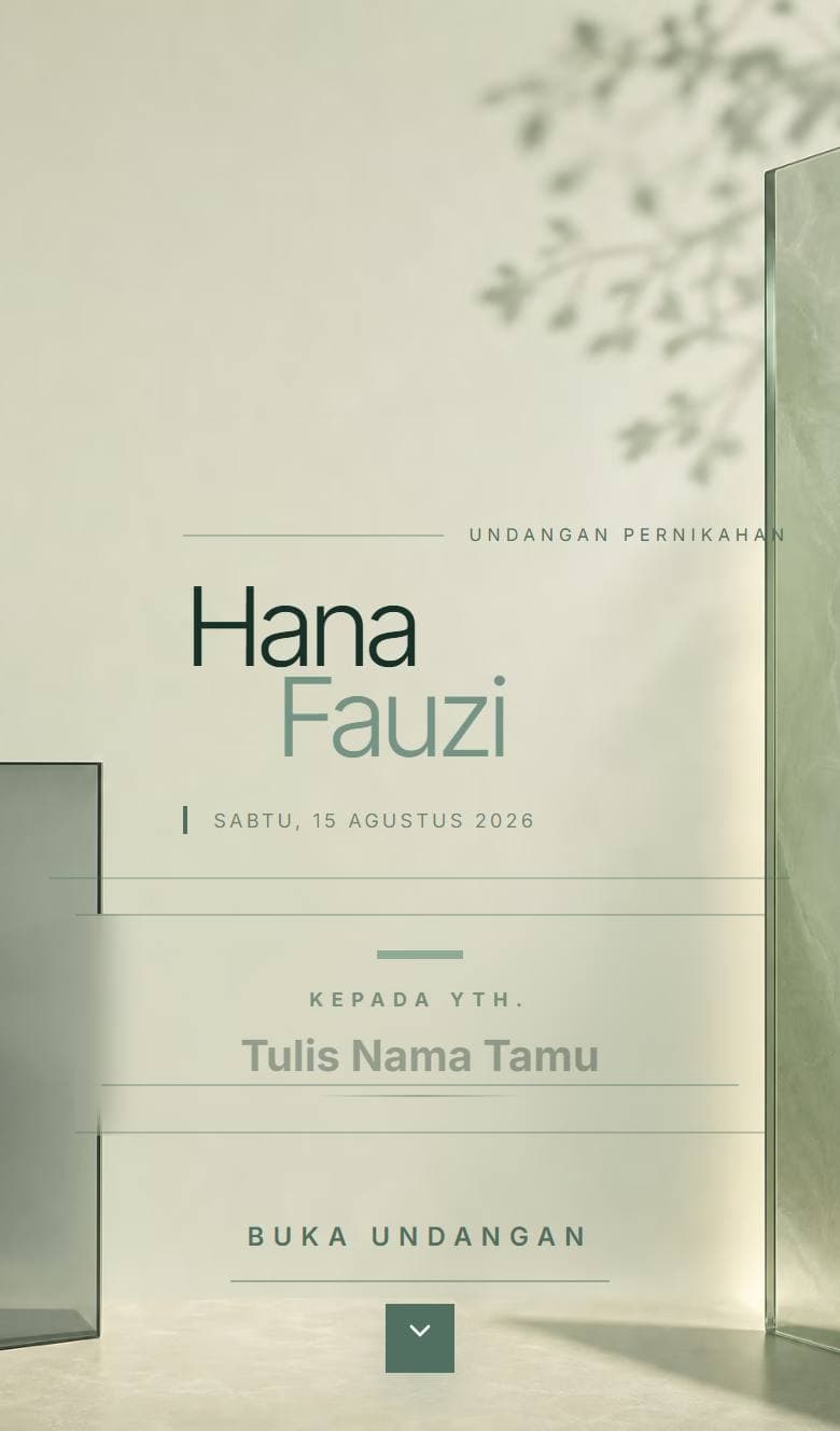 Tampilan template Minimal Sage
