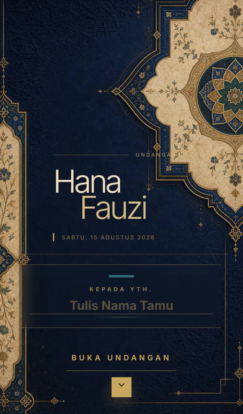 Tampilan template Navy Quranic