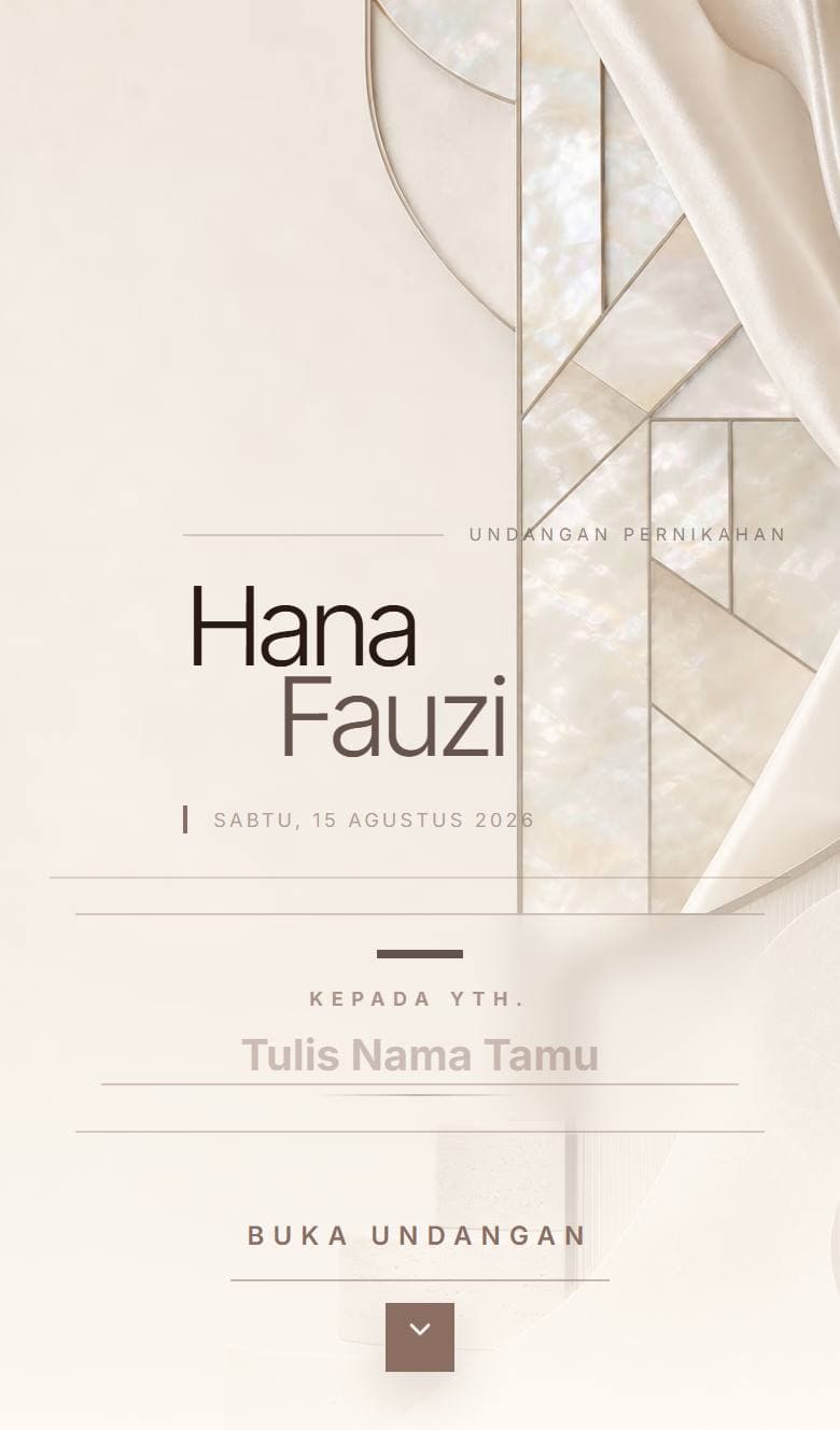 Tampilan template Pearl White