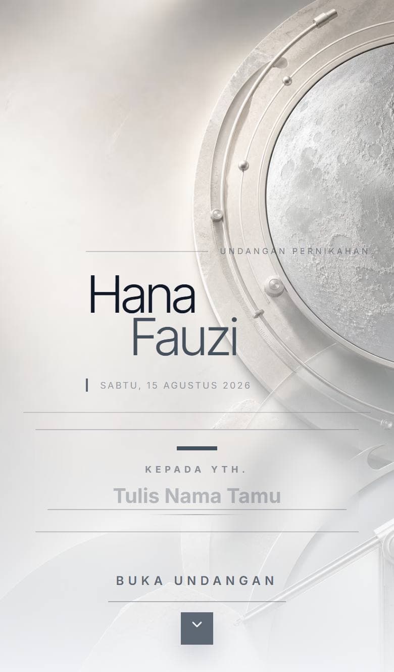 Tampilan template Silver Moon