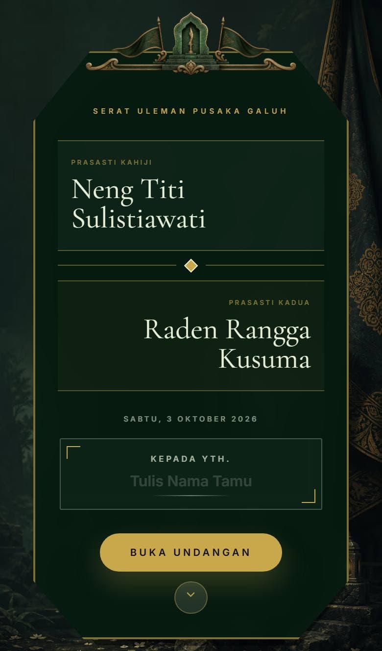 Tampilan template Sunda Galuh