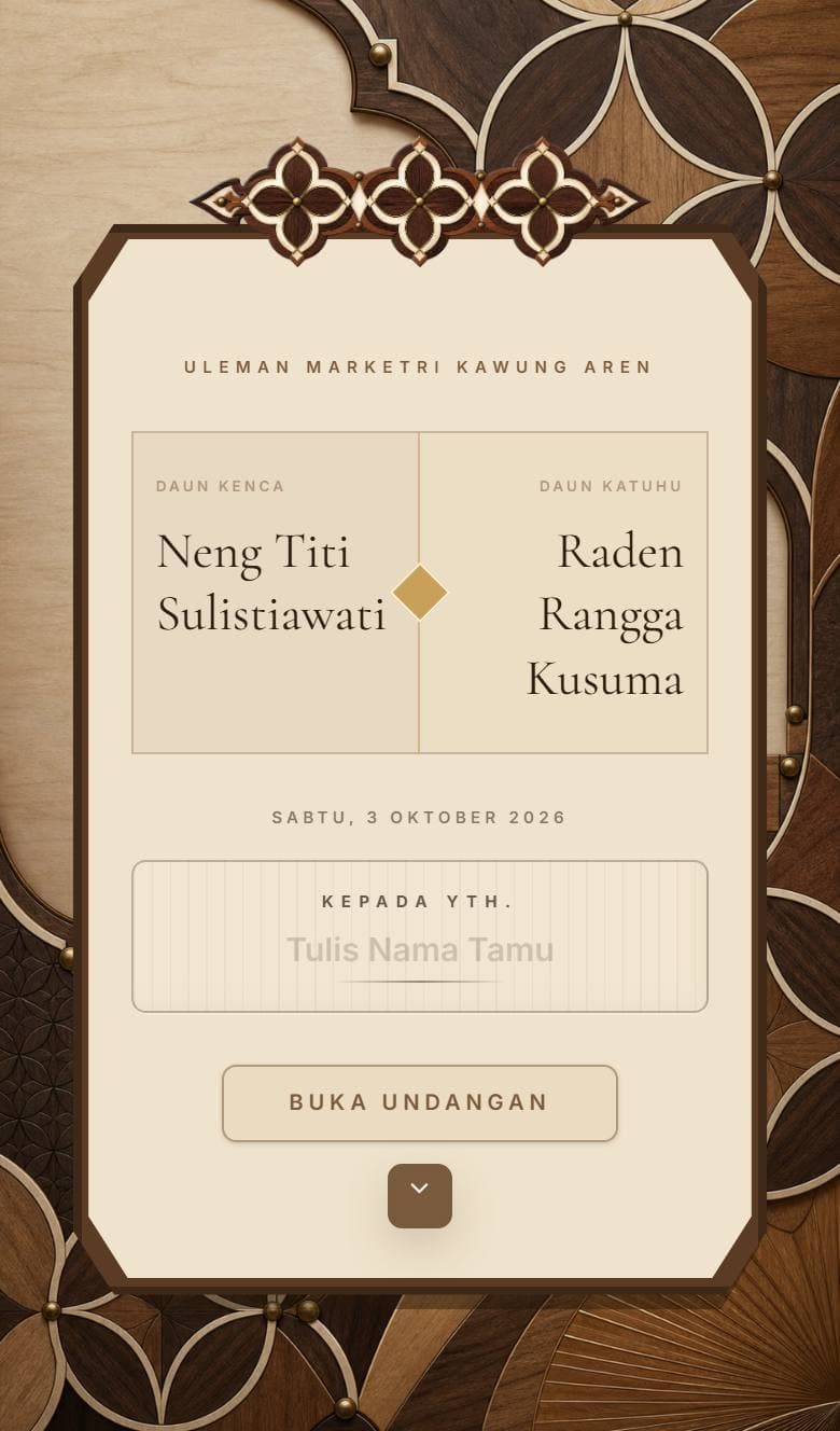 Tampilan template Sunda Kawung