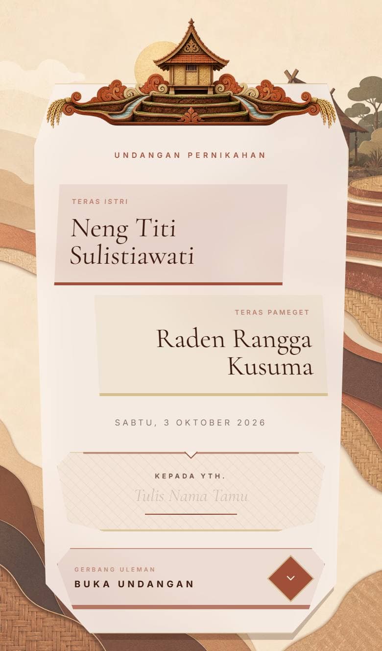 Tampilan template Sunda Lereng