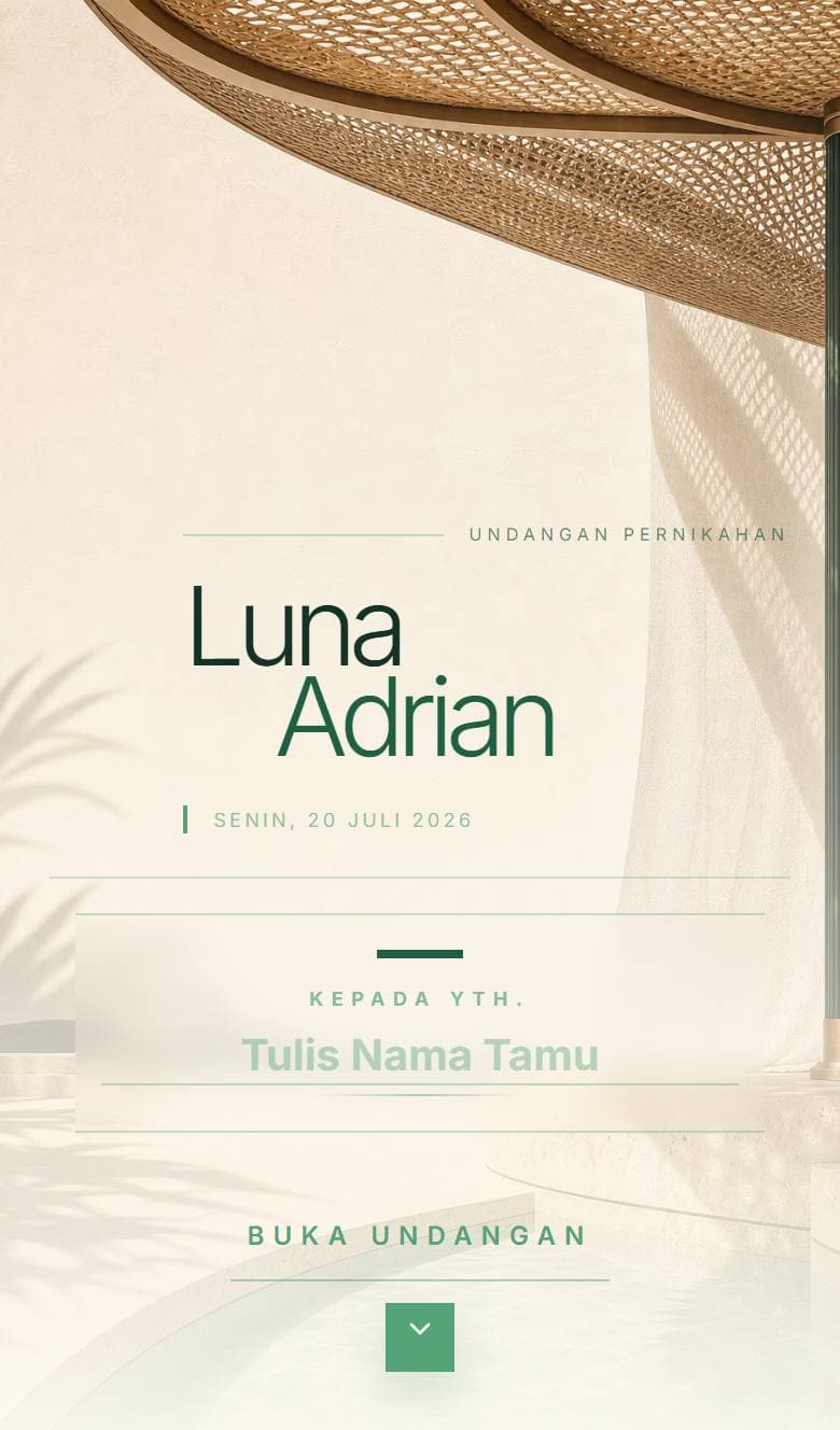 Tampilan template Tropical Cream