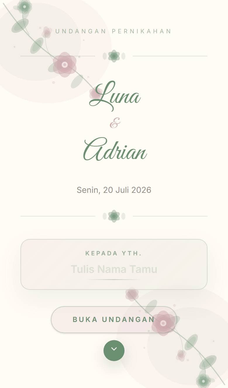 Tampilan template Watercolor Morning